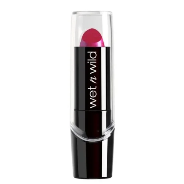 WET N WILD Silk Finish Lipstick - Fuchsia with Blue Pearl